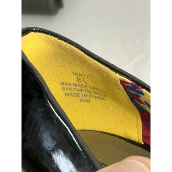 Womans Madden Girl Tartt Size 8.5 Black Faux Patent Leather Stiletto Pumps - Picture 7 of 9